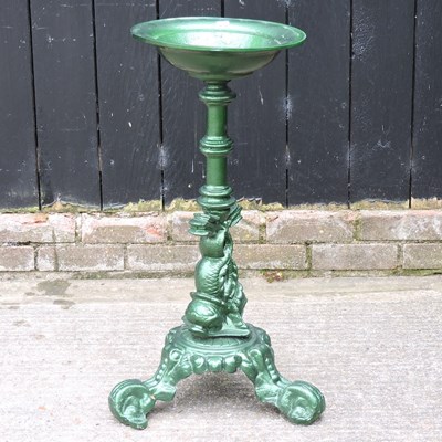 Lot 345 - A Coalbrookdale style cast iron bird bath