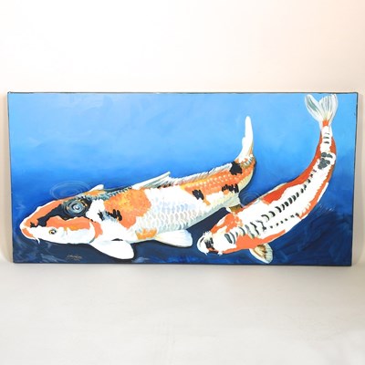 Lot 393 - C Fredriksson, contemporary, Koi Carp