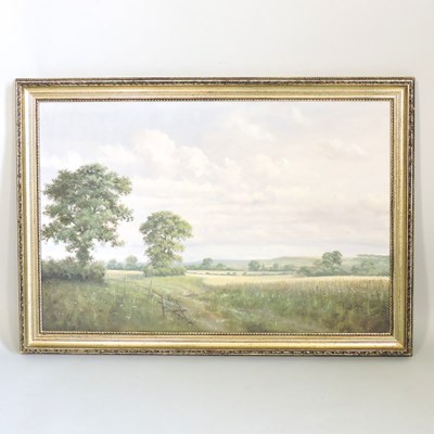 Lot 246 - David Dipnall, b1941, landscape, oil on canvas