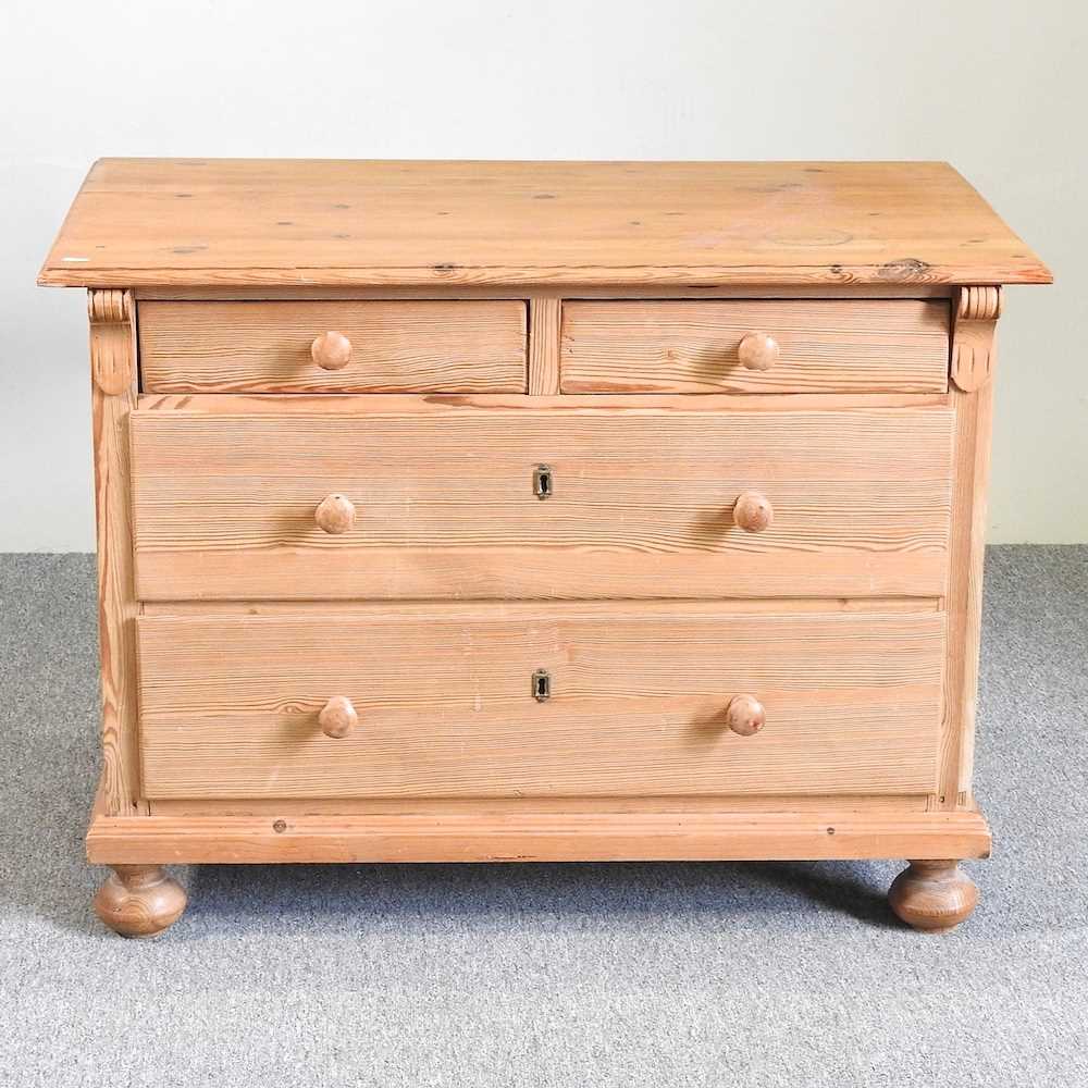 Lot 223 - A pine chest