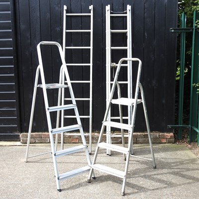 Lot 139 - Three ladders