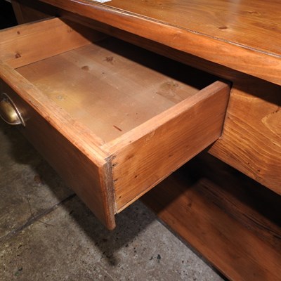 Lot 427 - A modern pine side table