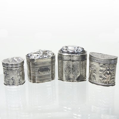 Lot 84 - Four various silver boxes