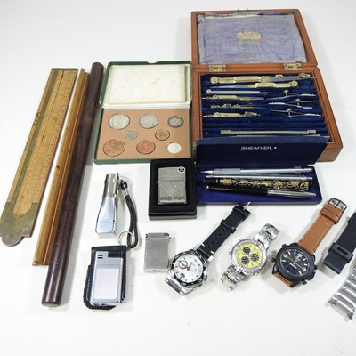 Lot 181 - A collection of wristwatches and other items