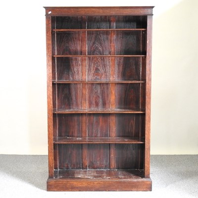 Lot 216 - An oak open bookcase