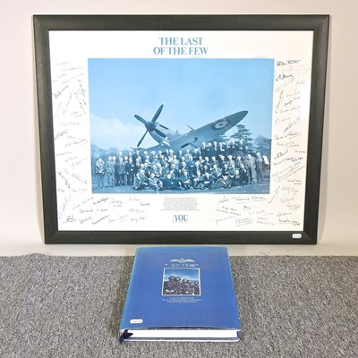 Lot 340 - A signed World War II poster and book