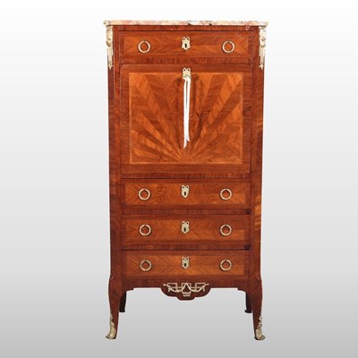 Lot 215 - A French secretaire a abbatant