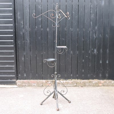 Lot 403 - A wrought iron bird station