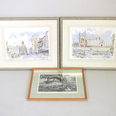 Lot 233 - Derek Abel, views of Cambridge