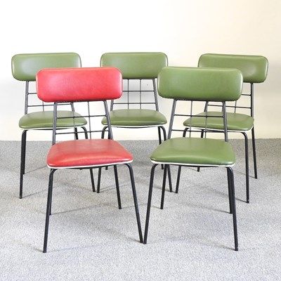 Lot 357 - A set of four 1960's dining chairs and another