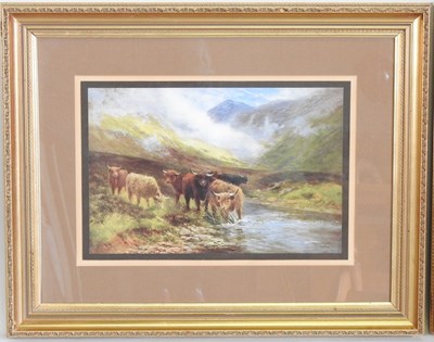 Lot 284 - A pair of highland cattle prints