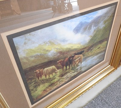 Lot 284 - A pair of highland cattle prints