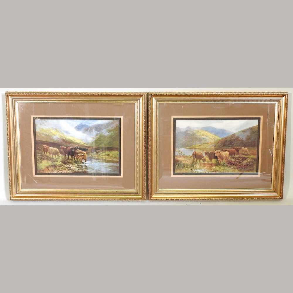 Lot 284 - A pair of highland cattle prints