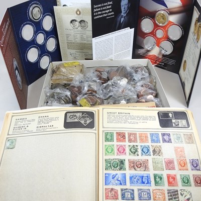 Lot 85 - A collection of coins and stamps