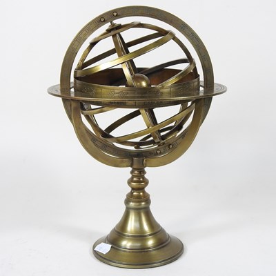 Lot 457 - An armillary globe