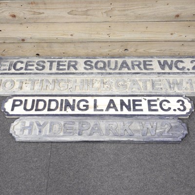 Lot 356 - Four wooden signs