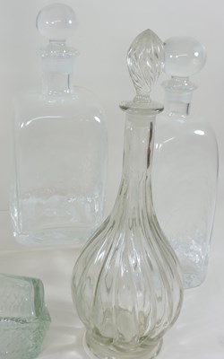 Lot 228 - A collection of glass decanters