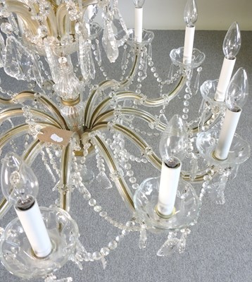 Lot 32 - A French crystal chandelier