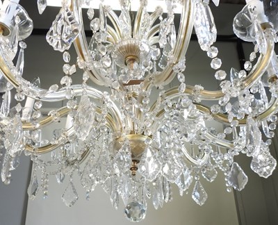 Lot 32 - A French crystal chandelier