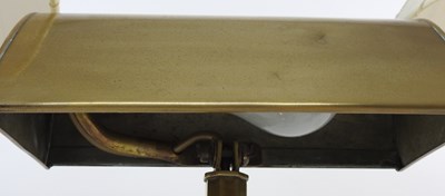 Lot 342 - A brass desk lamp