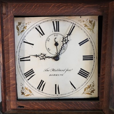 Lot 104 - An 18th century longcase clock