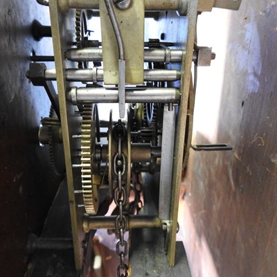 Lot 104 - An 18th century longcase clock