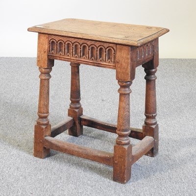 Lot 107 - A 17th century style joint stool