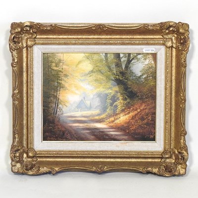 Lot 303 - Christopher Osborne, Autumn Lane, oil