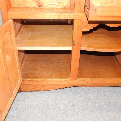 Lot 444 - A modern handmade oak and chestnut dresser