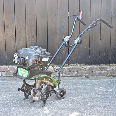 Lot 550 - A Briggs and Stratton petrol garden rotovator