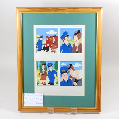 Lot 109 - Joan Hickson, b1929, Postman Pat, storyboard studies