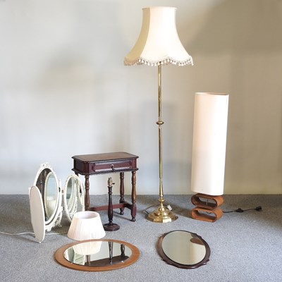 Lot 488 - Various lamps and furniture