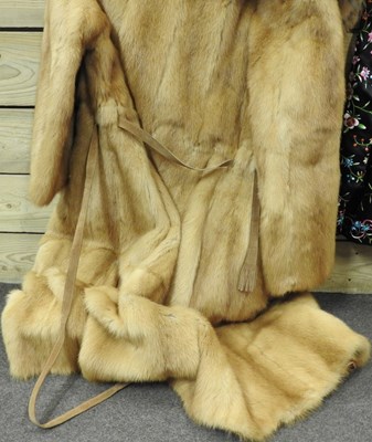 Lot 95 - A mink fur coat and Chinese jacket
