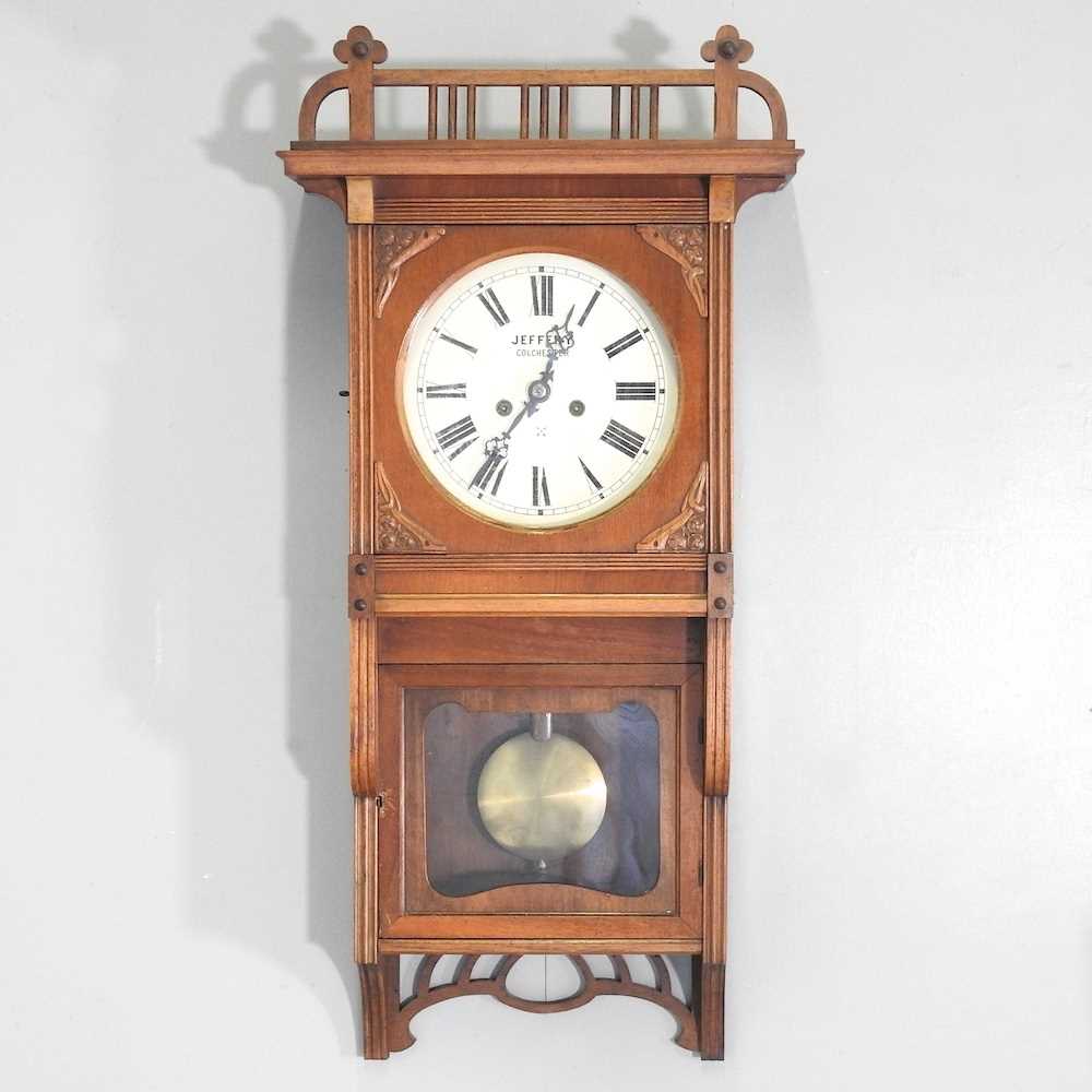 Lot 139 - A 19th century wall clock