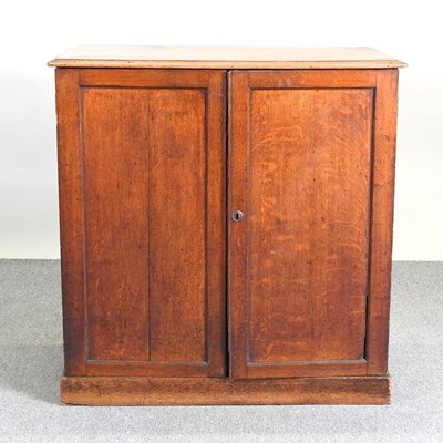 Lot 222 - A 19th century oak secretaire cabinet