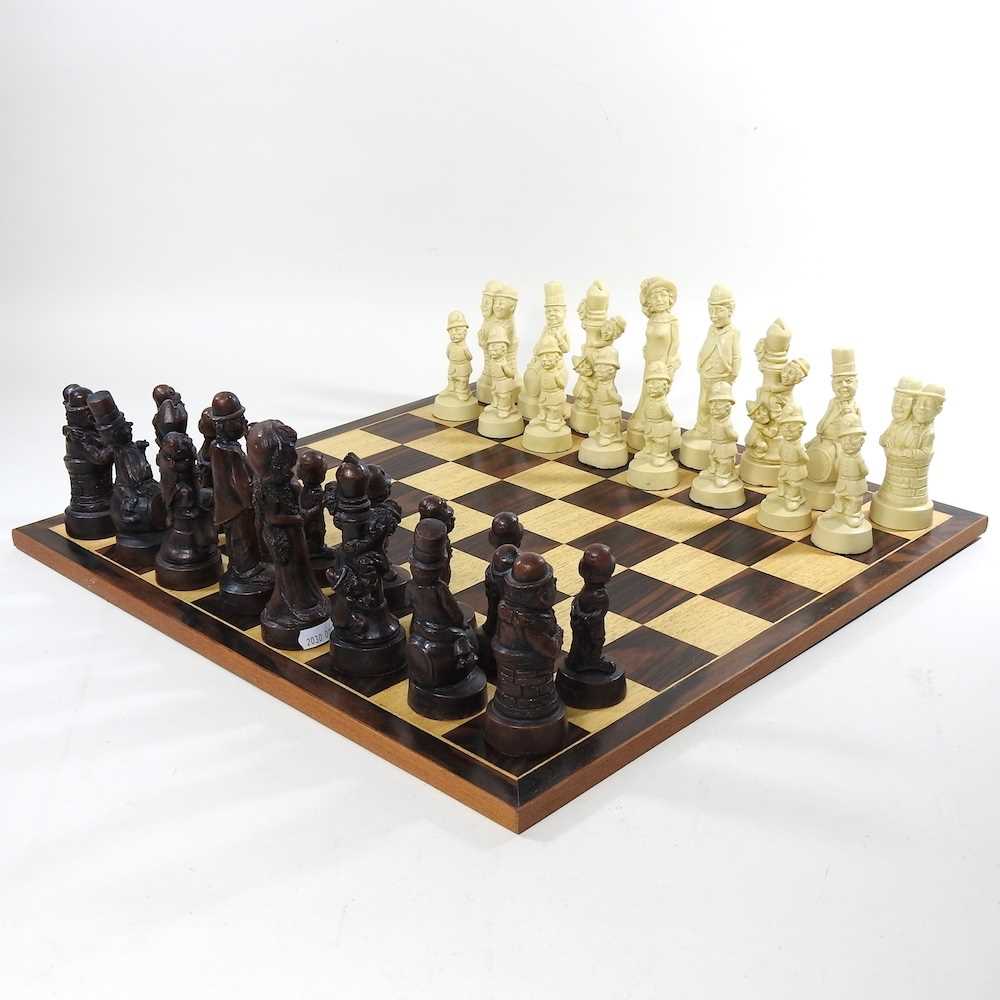 Lot 414 - A movie stars chess set