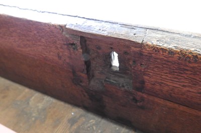 Lot 11 - A Charles II oak chest