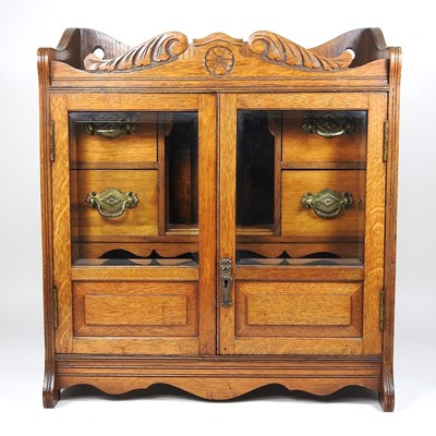 Lot 57 - An Edwardian smoker's cabinet