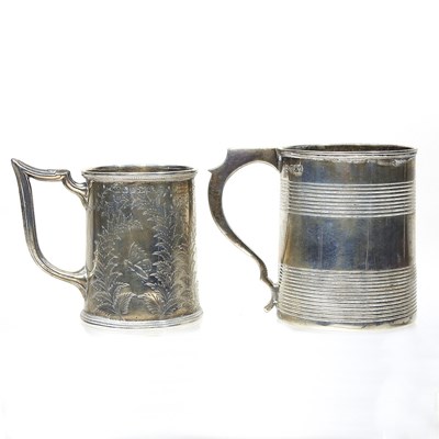 Lot 200 - A George III silver mug and another