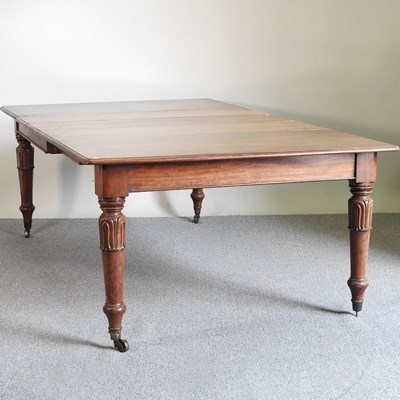 Lot 66 - A 19th century mahogany dining table