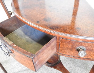 Lot 265 - A George III washstand, chair and stand