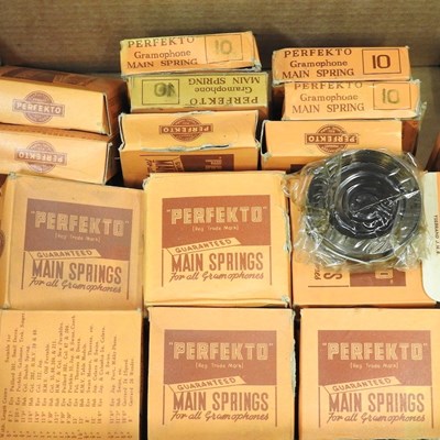 Lot 99 - A box of gramophone springs