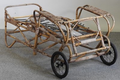 Lot 203 - A bamboo sun lounger