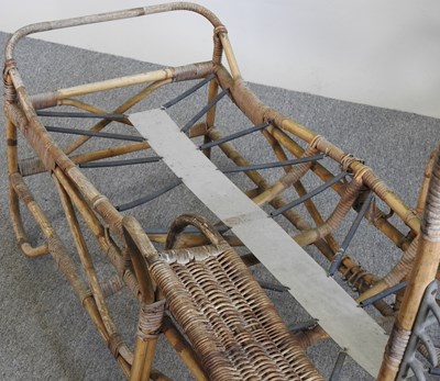 Lot 203 - A bamboo sun lounger