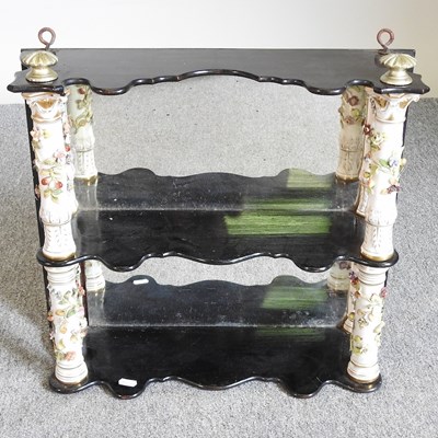 Lot 283 - A 19th century wall shelf