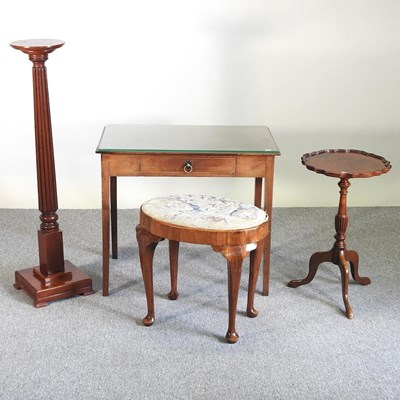 Lot 179 - A 19th century side table and occasional tables