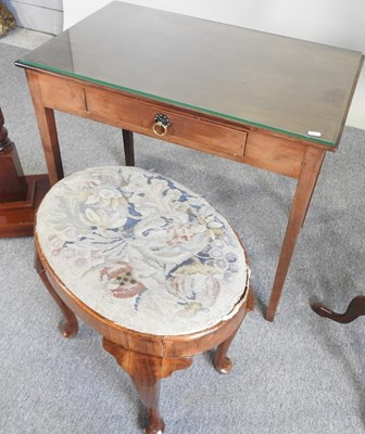 Lot 179 - A 19th century side table and occasional tables