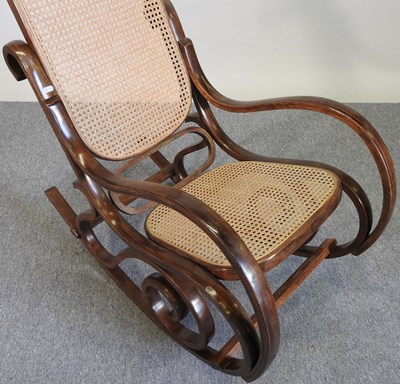 Lot 360 - A Thonet style rocking chair