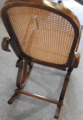 Lot 360 - A Thonet style rocking chair