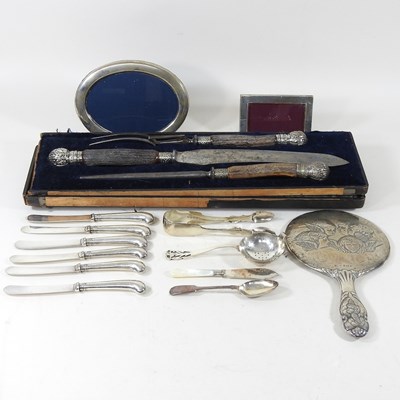 Lot 324 - A collection of silver and plate